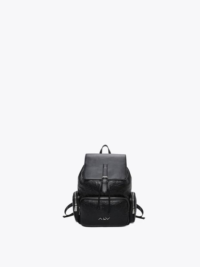 Minimalist Pebbled Leather Laptop Backpacks for Work And Travel