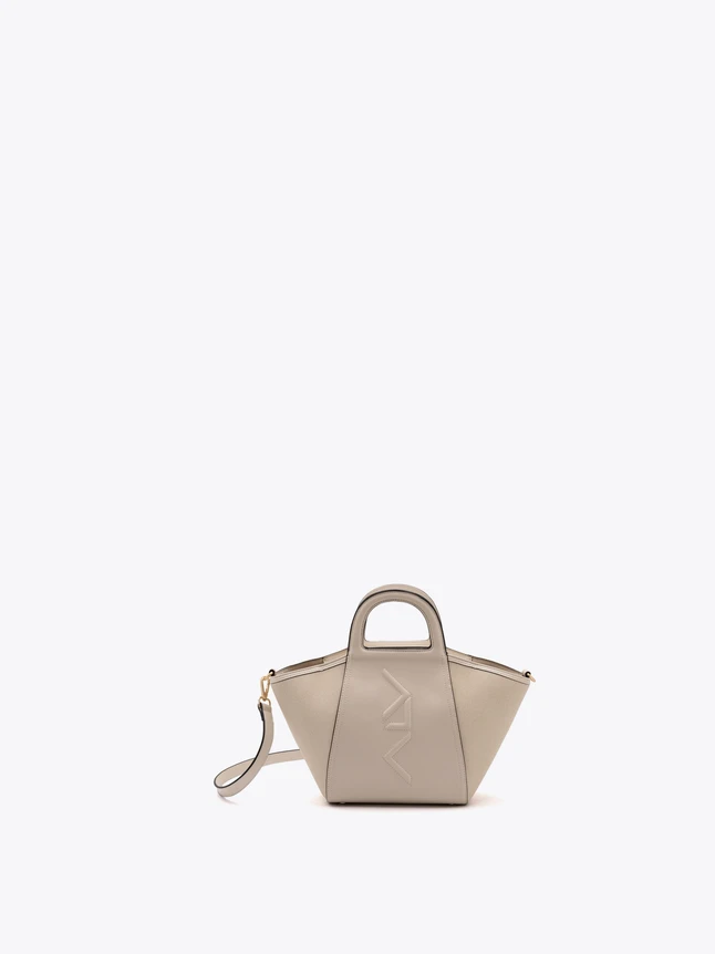 Leather Geometric Mini Top Handle Satchel Bag for Everyday Use