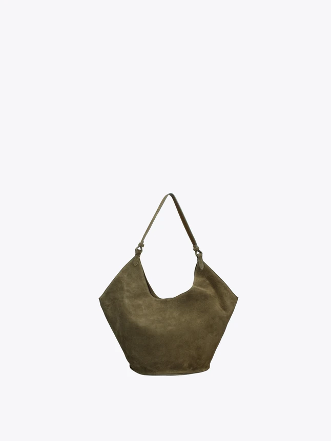 Slouchy Suede Tote Bag for Everyday City Use