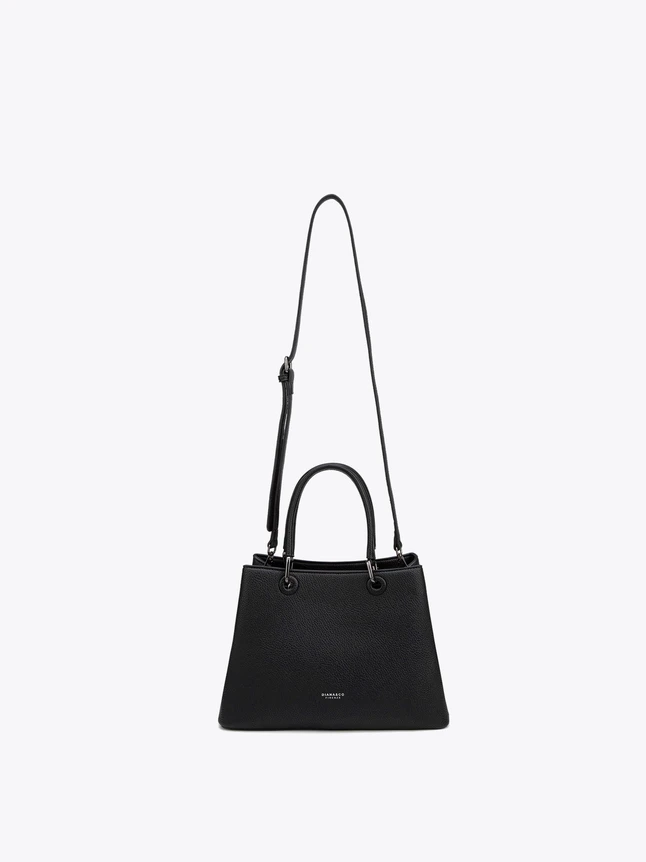 Elegant Pebbled Leather Shoulder Bag And Top Handle Tote For Day To Night