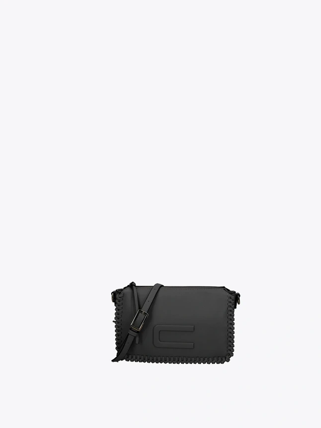 Women's Stylish Vegan Leather Crossbody Bag For Evening - Classic Design