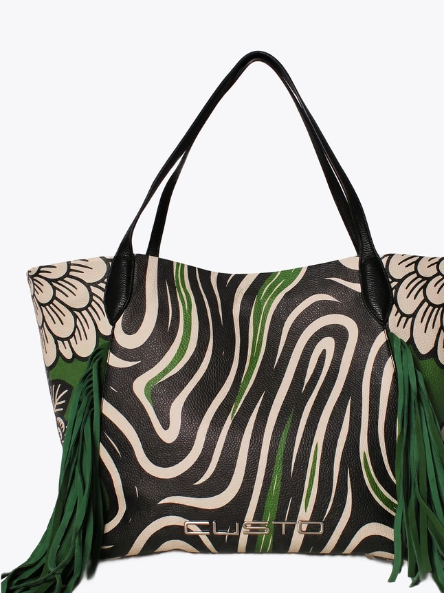 Classic Handbag In Vegan Leather For Women - Stylish Design With Everyday Shape
