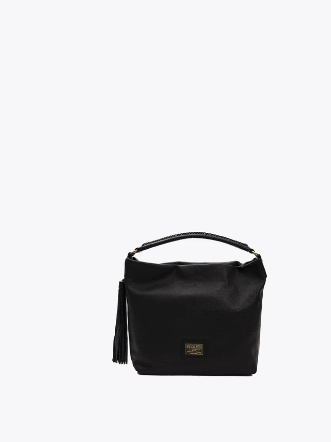 Minimalist Nylon Top Handle Tote Bag with Tassel for Everyday Use