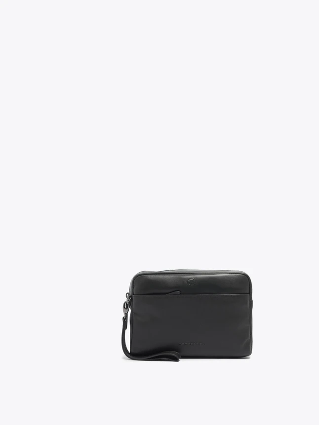 Minimalist Leather Wristlet Clutch for Daily Essentials