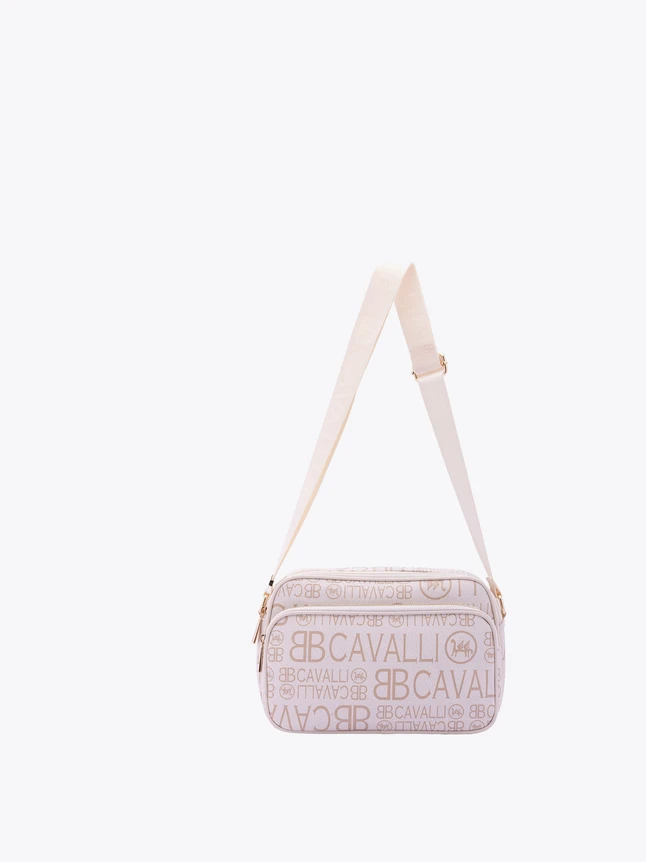 Monogram Print Leather Crossbody Bag for Everyday Use