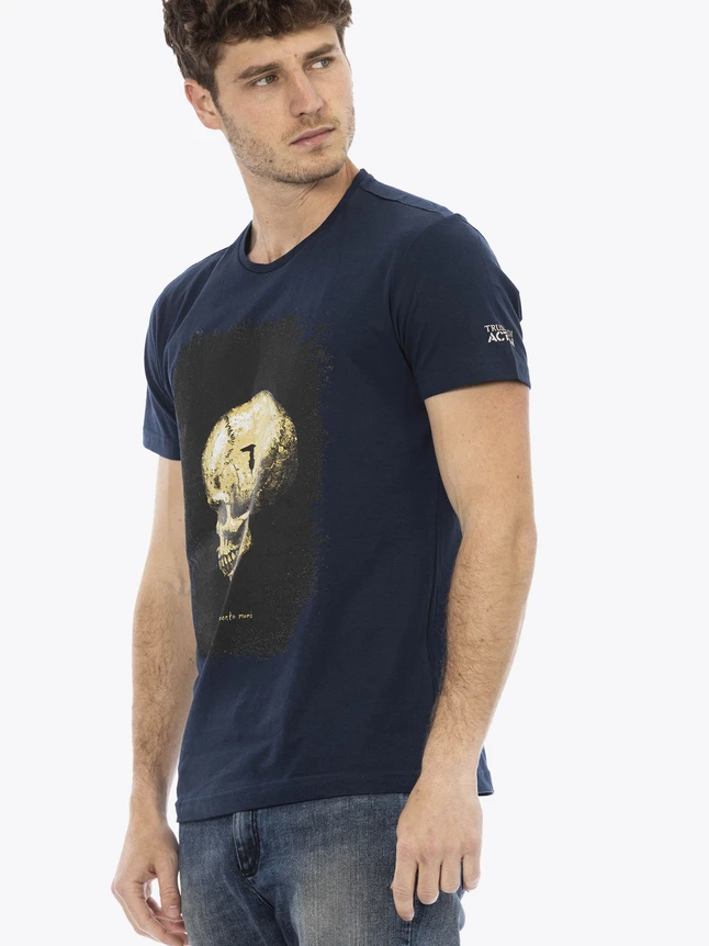 Graphic Cotton Skull Tee for Casual Everyday Wear