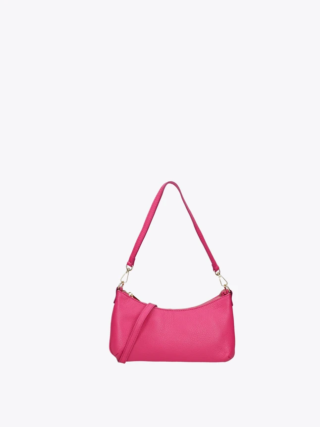 Leather Chic Shoulder Bag with Removable Crossbody Strap for Everyday Use