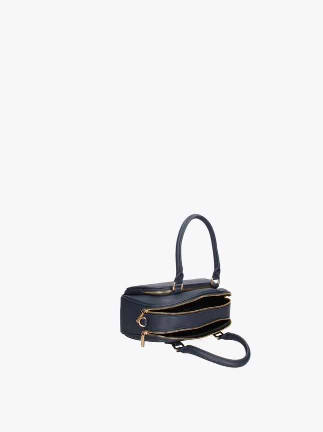 Elegant Vegan Leather Multi Compartment Top Handle Handbag For Everyday