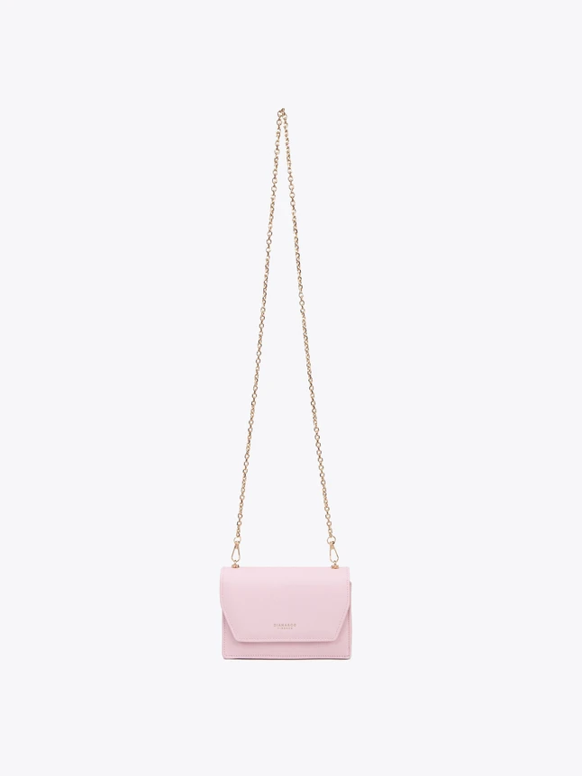 Minimalist Textured Leather Crossbody Bag Chain Strap Versatile