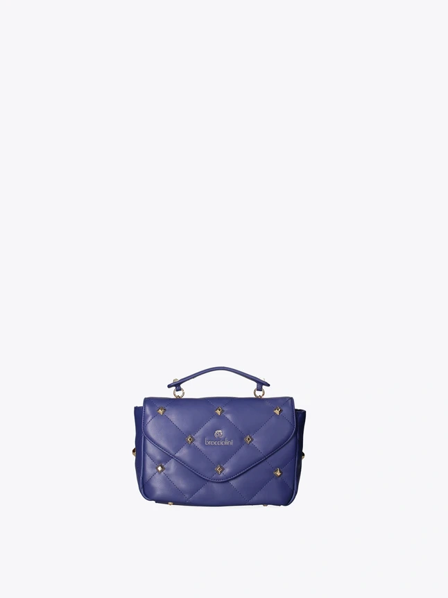 Women's Polished Handbag In Vegan Leather For Evening - Versatile Design