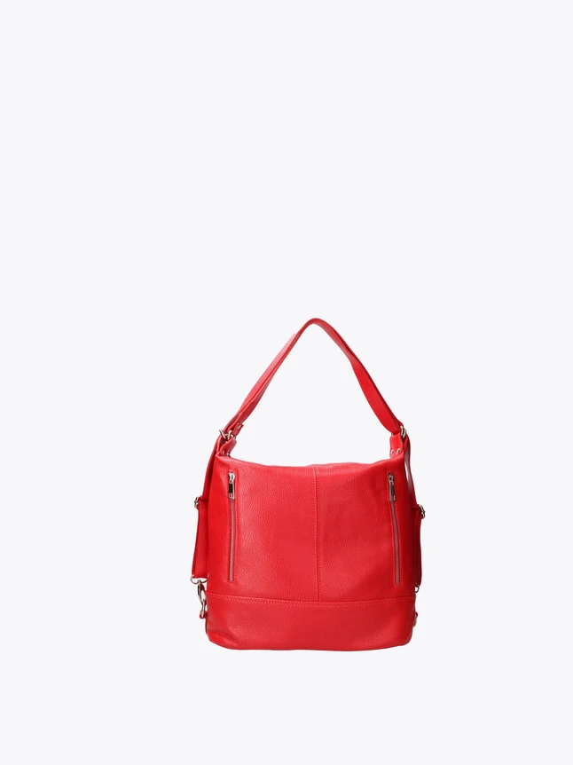 Elegant Leather Shoulder Bag Convertible Backpack Daily Use Backpacks for School