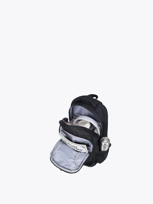 Sleek Lightweight Fabric Backpack for Organized Daily Commute and Travel