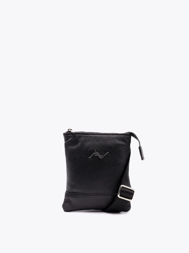Pebbled Leather Crossbody Bag Minimalist Everyday Essentials