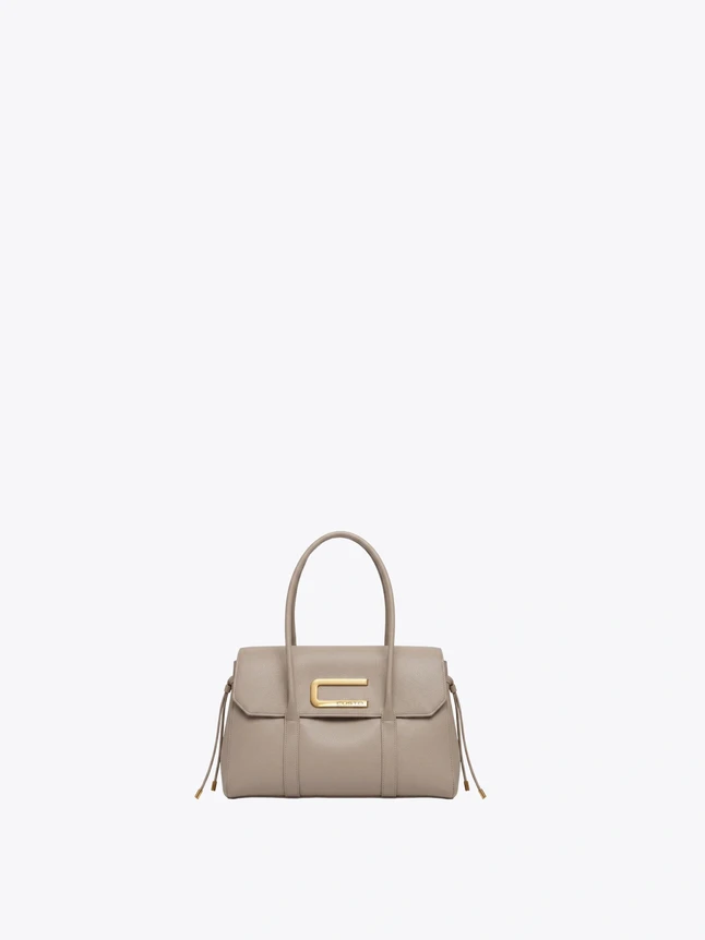 Compact Vegan Leather Handbag For Everyday Use - Contemporary Design