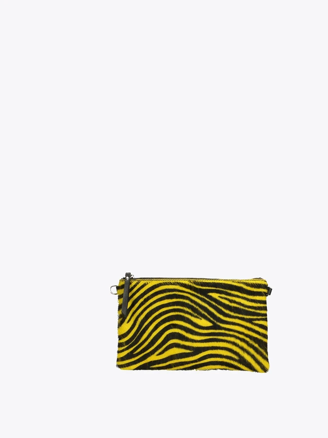 Zebra Print PU Leather Clutch Bag for Evening Out