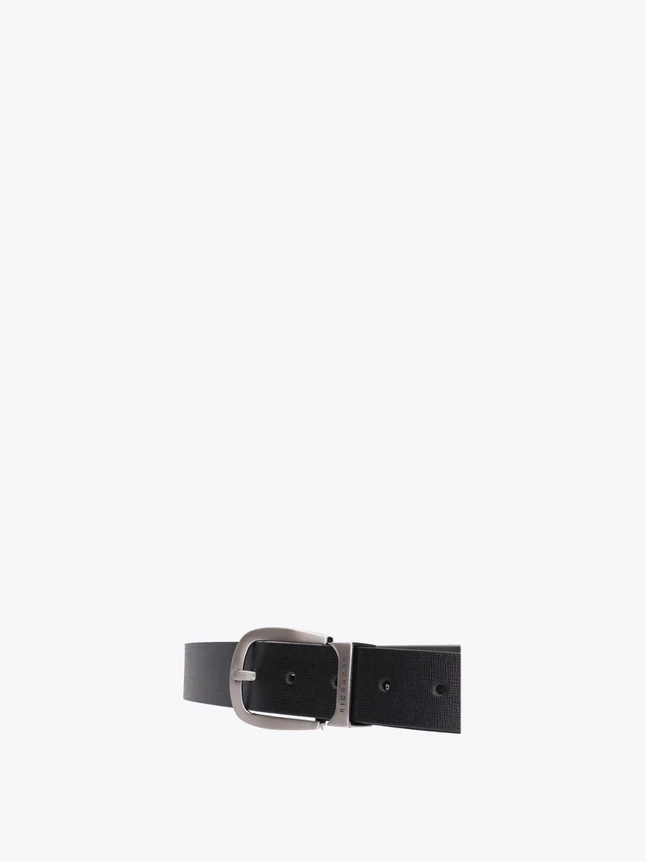Premium Leather Classic Belt for Versatile Styling with Polished Buckle
