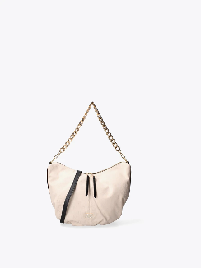 Nylon Hobo Bag with Chain Strap Tassel Zipper for Everyday Use