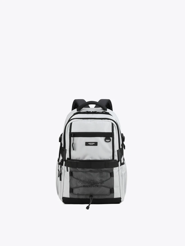 Contemporary Commuter Backpack With Front Mesh Pocket For Everyday Essentials