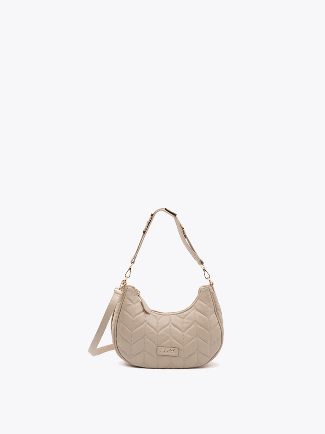 Quilted Leather Hobo Bag Crossbody for Daily Essentials