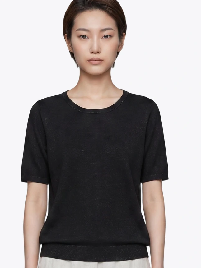 Women's Structured Top For Casual Outings - Minimalist Design