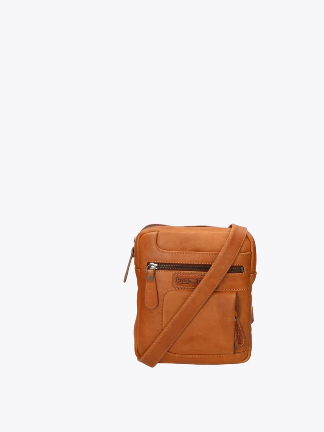 Leather Crossbody Bag for Everyday Use with Front Pockets