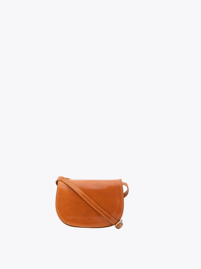 Minimalist Leather Crescent Crossbody Bag Everyday Use