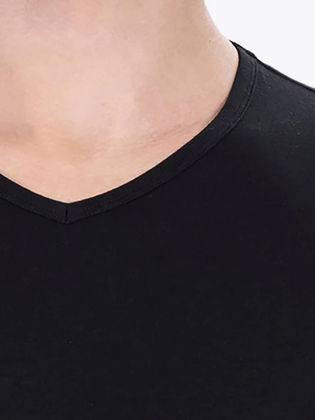 Minimalist Cotton V Neck Tee for Everyday Layering