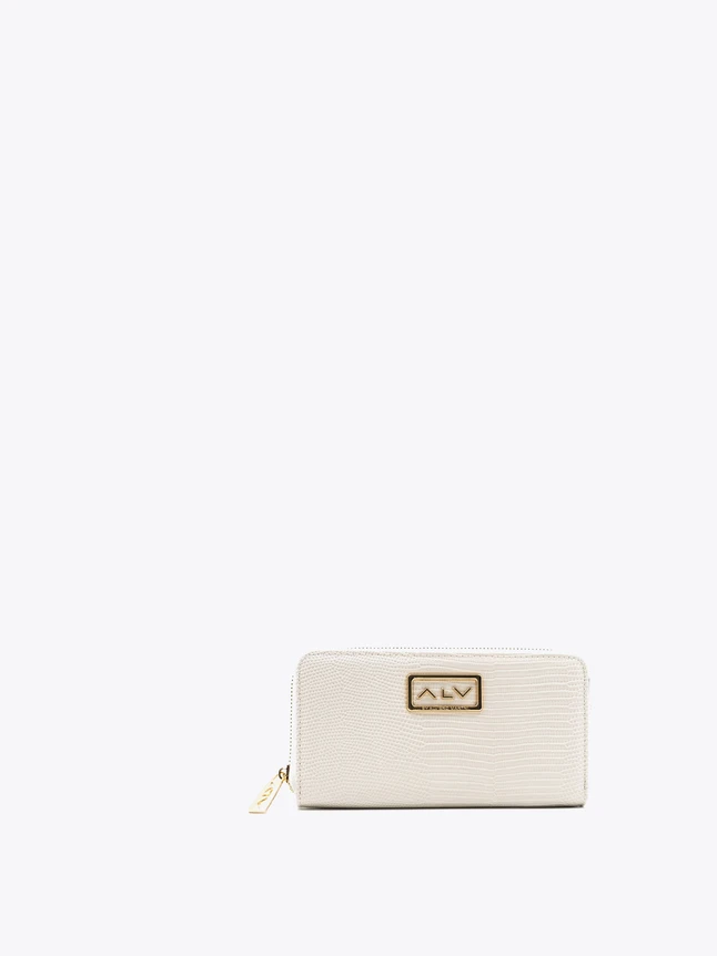 Minimalist Lizard Embossed Leather Wallet for Everyday Use