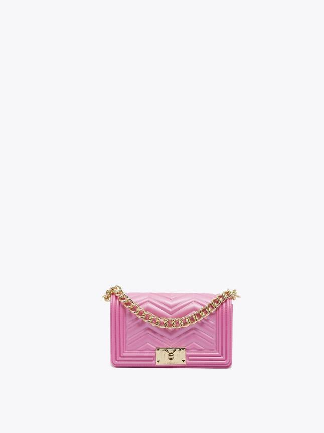Quilted Leather Flap Mini Shoulder Bag With Chain For Evening And Everyday Use