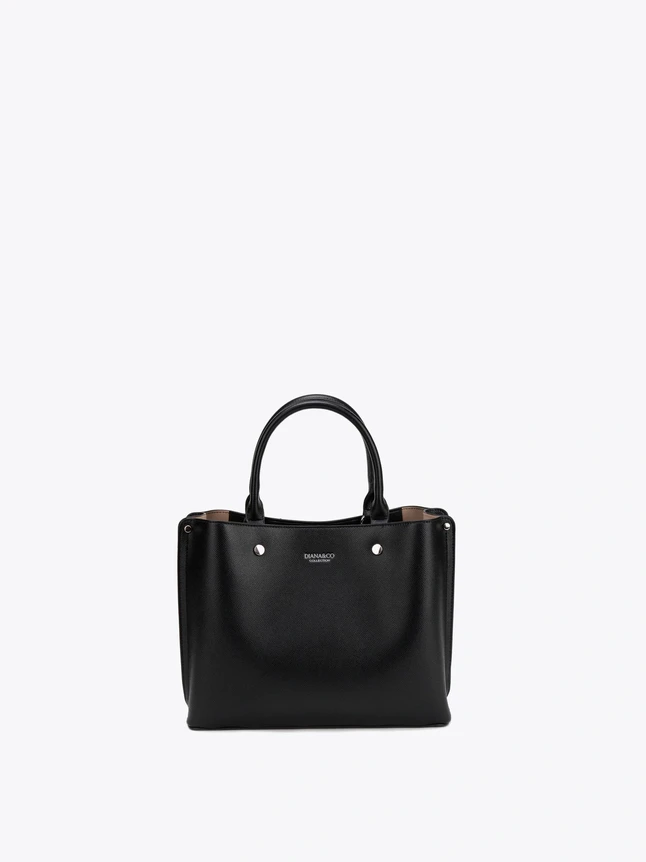 Roomy Vegan Leather Handbag For Casual Wear - Refined Design