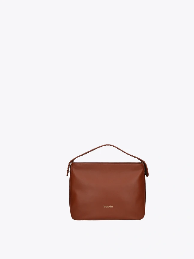 Women's Elegant Genuine Leather Shoulder Bag For Evening - Sophisticated Design