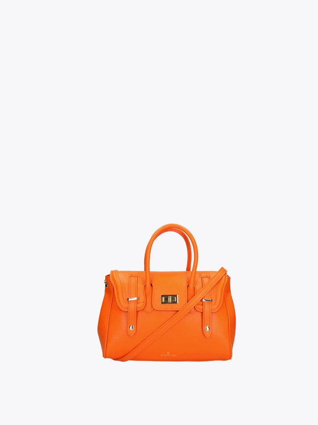 Leather Top Handle Satchel Bag with Crossbody Strap for Everyday Use