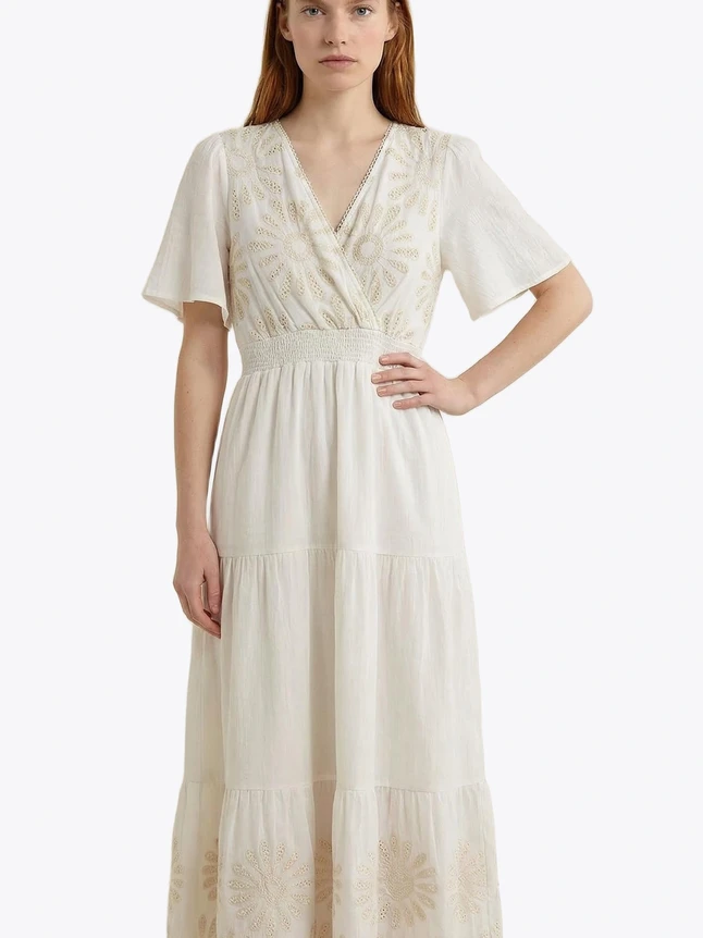 Sophisticated Dress In Viscose For Weekend - Chic Design With Practical Shape