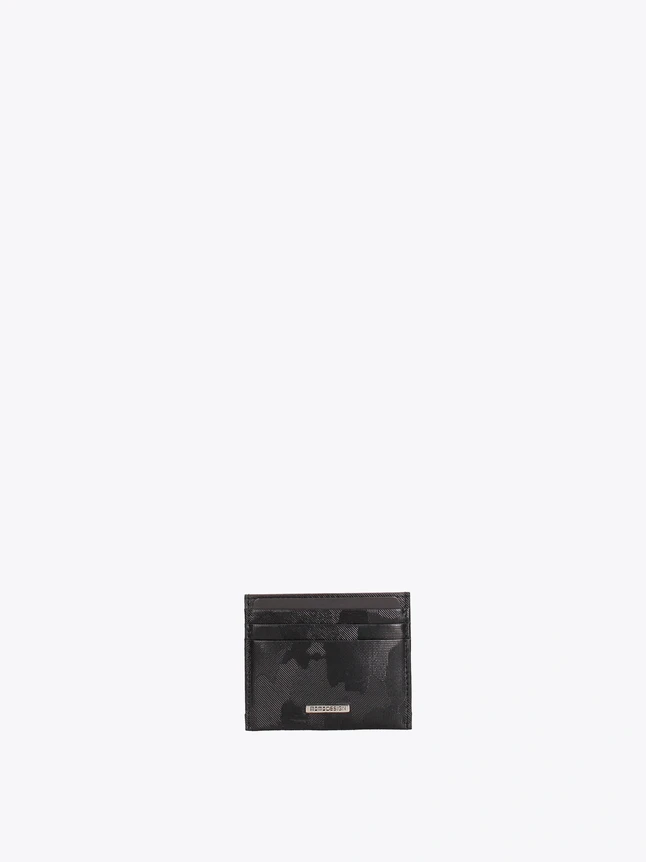 Men's Modern Card Holder In Genuine Leather For Casual Wear - Minimalist Design