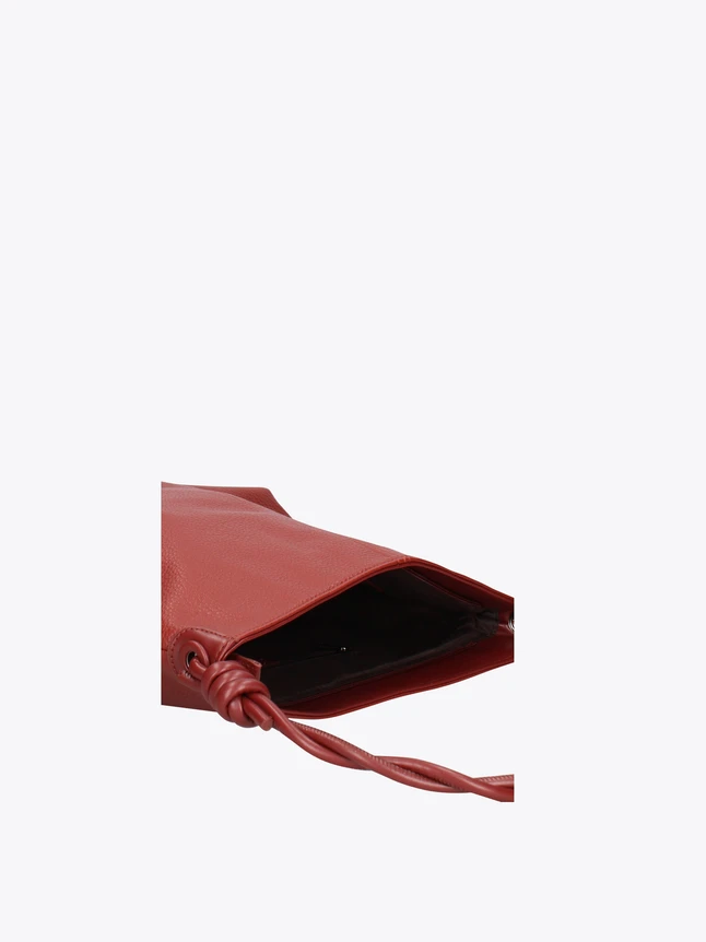 Supple Leather Knot Detail Everyday Shoulder Bag