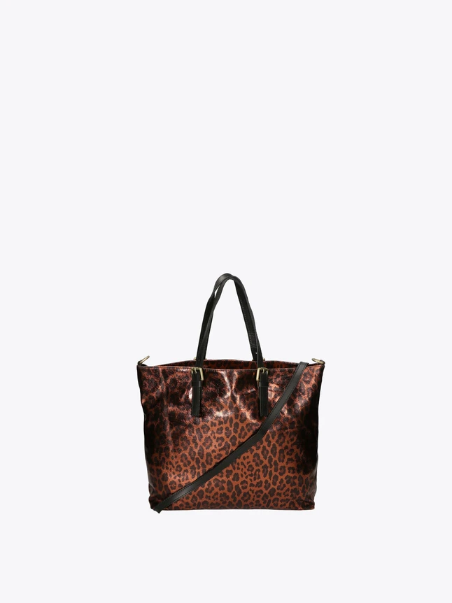 Animal Print Leather Tote Bag Crossbody for Everyday Use