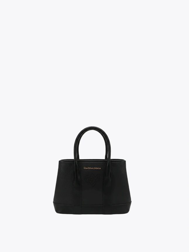 Women's Spacious Shoulder Bag In Vegan Leather For Weekend - Minimalist Design