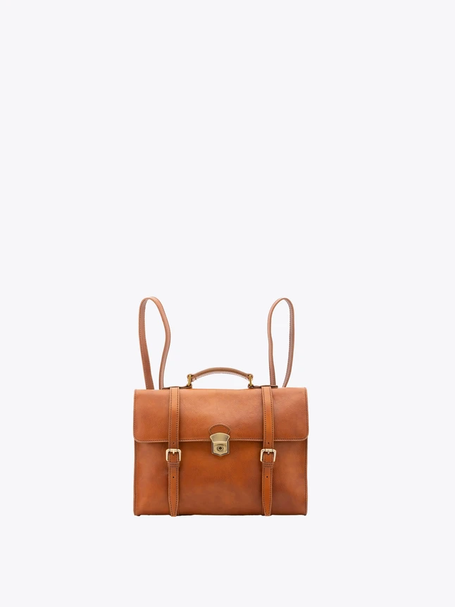 Vintage Leather Laptop Backpack