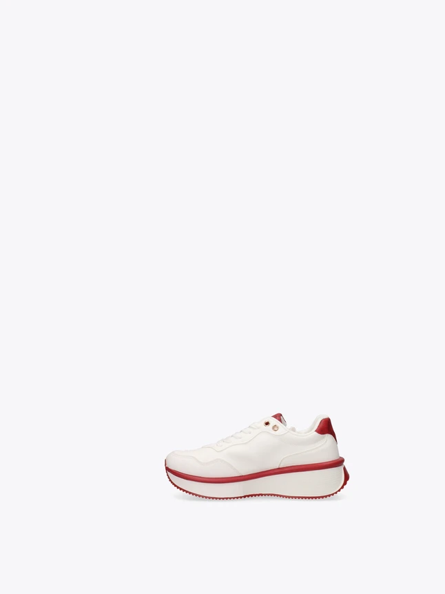 Fashion Platform Sneakers with Synthetic Upper for Contemporary Urban Style