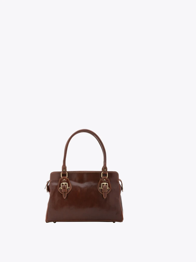 Leather Handbag Classic Top Handle Satchel for Work And Everyday Use