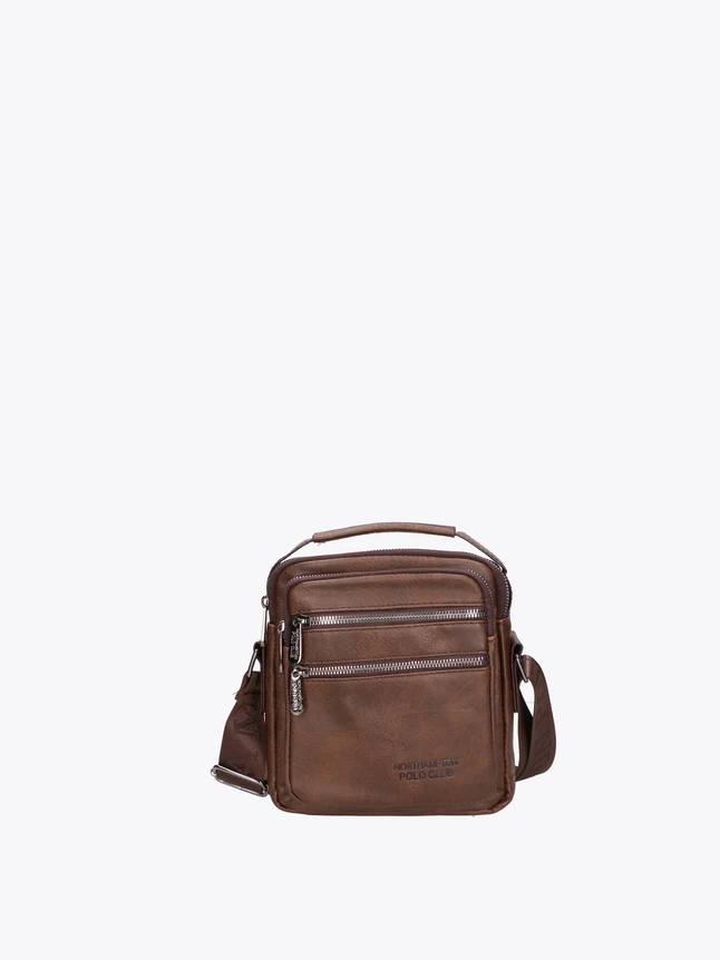 Leather Crossbody Bag with Multiple Pockets for Everyday Travel And City Use
