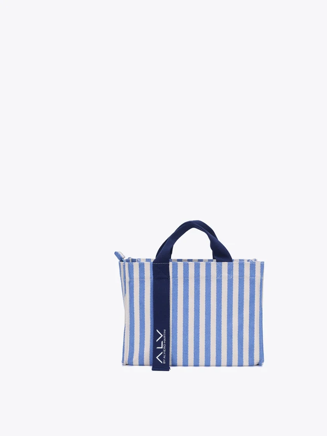 Striped Canvas Tote Bag for Everyday Use