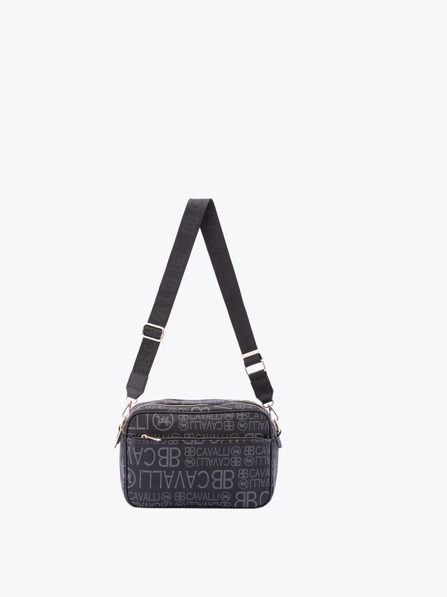 Logo Print Canvas Crossbody Bag for Everyday Use And Travel