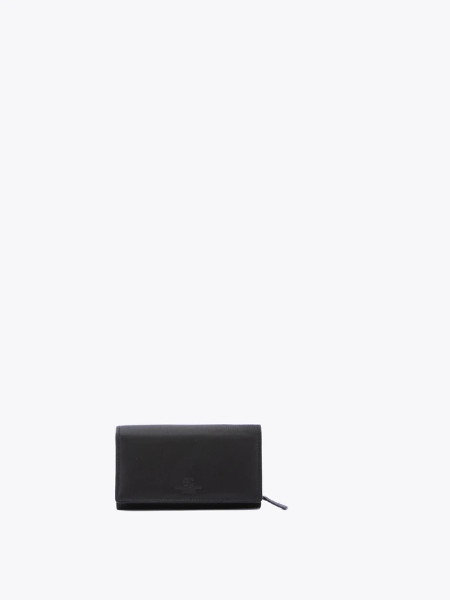 Minimalist Leather Zip Wallet Card Holder for Daily Essentials