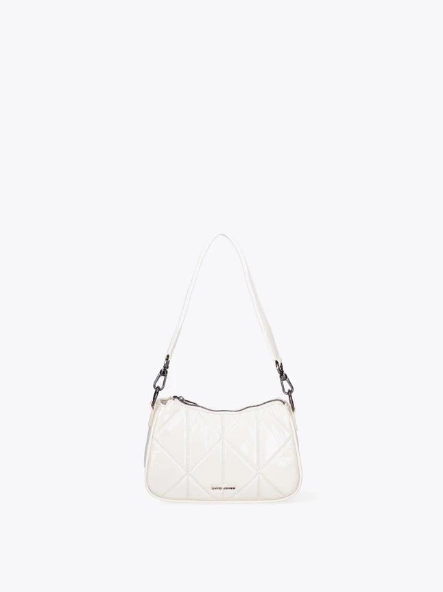 Quilted Patent Leather Shoulder Bag for Evening and Everyday Use