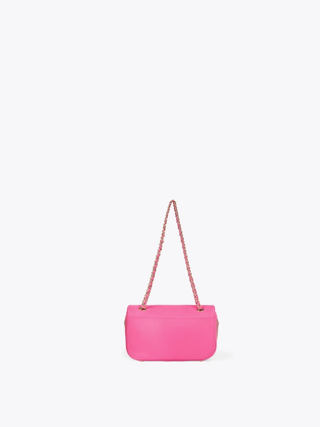 Elegant Premium Leather Flap Crossbody Bag with Chain Strap for Day to Night