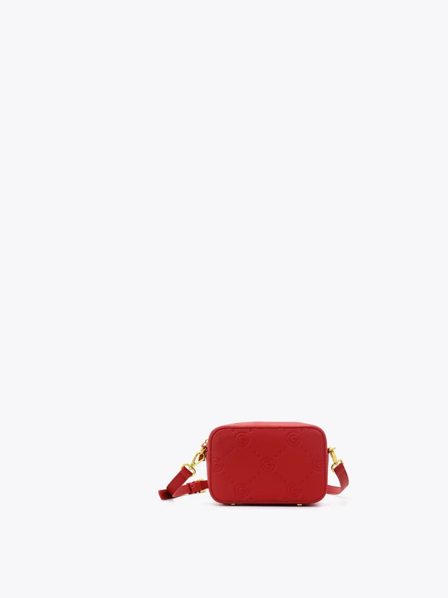 Mini Crossbody Bag Embossed Leather for Chic Everyday Use