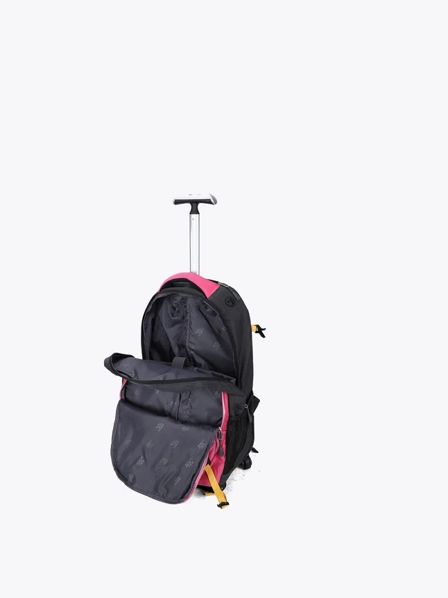 Modern Wheeled Travel Backpack Durable Fabric For Daily Commute And Trips
