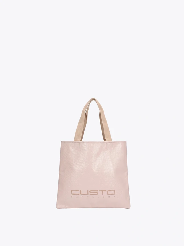 Structured Vegan Leather Tote Bag For Weekend - Classic Design