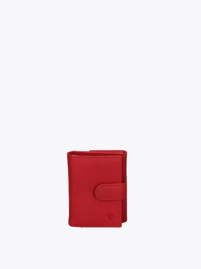 Chic Premium Leather Petite Bifold Wallet Featuring Secure Snap Closure